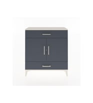 Arges Şifonyer 2 Raflı 2 Çekmeceli 2 Kapaklı 88x30x96 Aytaşı-Antrasit