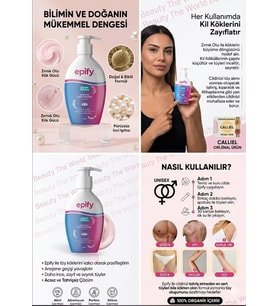 %100 Organik İçerikli Tüy Dökücü Krem Hassas Bölgeler İçin Doğal Bakım 250ml