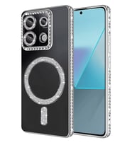 Redmi Note 13 Pro 4G Joke Simli Magneticsafe Kılıf - Gümüş