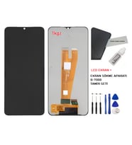 Tkgz - Samsung Galaxy A04 - SM-A045 Uyumlu Lcd Ekran Dokunmatik  - A - Kalite + B-7000 + TAMİR SETİ
