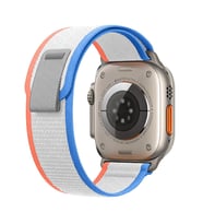 E2M APPLE WATCH 42-44-45-49MM KRD-27 TRIAL ÇİFT RENKLİ BEYAZ KORDON