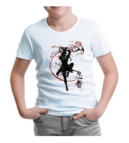 Japon Savaşçı - Rüzgar Beyaz Çocuk Tshirt