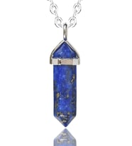 Sertifikalı Doğal Lapis Lazuli Taşı Kolye (Çok Renkli)