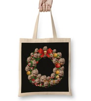 Zombie Multiface Christmas Wreath Bez Çanta Uzun Saplı