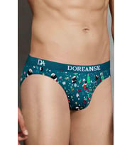 Doreanse Erkek Modal Çok Renkli Baskılı Külot Slip 1263 (Yeşil)