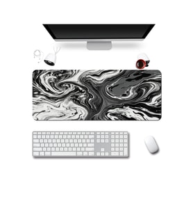 SonicTouch Klavye Mousepad 40x90cm Dikişsiz Pürüzsüz Sıvı Geçirmez Kaymaz Taban Gece Girdabı