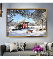 Altın Çerçeveli dekoratif tablo l372 (Gold)