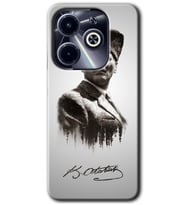 İnfinix Hot 40i Kılıf HD Desen Baskılı Kılıf - Mustafa Kemal Atatürk