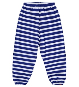 Civil Boys Urban Art Baskılı Çizgili 2-5 Yaş Eşofman Altı - Mavi 4-5 Yaş (Saks Mavisi)