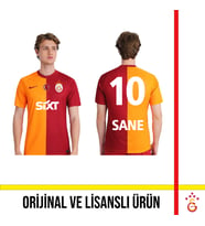Galatasaray Lisanslı 2023/2024 Parçalı 5 Yıldızlı İç Saha Sane Baskılı Forma (Sarı-Kırmızı)
