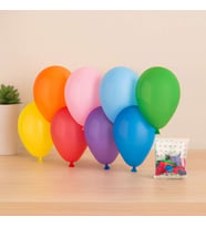 Klasik Renkli Lateks Balon 7'' (19 cm) 100'lü