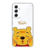 Samsung Galaxy A54 Uyumlu Winnie The Pooh Desenli Şeffaf Telefon Kılıfı