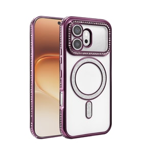 Northcity Huawei Honor 600 Joke Simli Magneticsafe Kılıf - Derin Mor