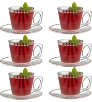 220 ml Çay Fincanı ve Tabağı Seti 6'lı