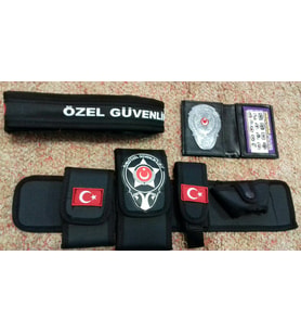 ÖZEL GÜVENLİK TESİSAT BEL KILIFI(+)ÖZEL GÜVENLİK ROZETLİ CÜZDANI(+)ÖZEL GÜVENLİK PALASKASI (3-AD) URUN,SATINAL,SIVILE SATILMAZ.