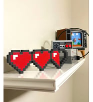 Minecraft Kalp Süs Biblo Duvar ve Masaüstü Süsü