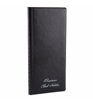 Kartvizit Albümü 4 Sıralı 160 Kartlık Business Card Album 12x26 cm (Siyah)