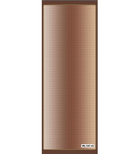 Deri Desen Pavia Seri Şal Eşarp Askısı ile Birlikte 75X200 cm Koyu Kahverengi-1