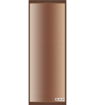 Deri Desen Pavia Seri Şal Eşarp Askısı ile Birlikte 75X200 cm Koyu Kahverengi-1