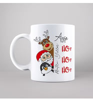 Mutlu Yıllar & Merry Christmas & Yılbaşı & Noel Baba Tasarımlı Kupa Kişiye Özel