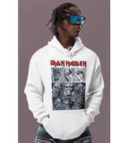 Iron Maiden Rock Metal Müzik Grubu Baskılı Unisex Oversize Hoodie
