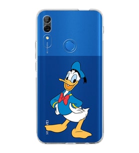 Huawei P Smart z  Kamera korumalı Kapak Donald Duck Tasarımlı  Şeffaf Kılıf