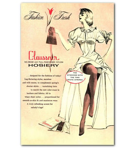 Cakatablo Vintage Oturan Kadın Çorap Reklamı MDF Tablo