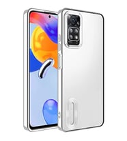 Coverzone Xiaomi Redmi Note 11 5G ile uyumlu K?l?f Kamera Korumal? Logo G�steren Parlak renk kenar �izgileri ile ??k bir tasar?m Colored Z-Omega Kapak G�m�?