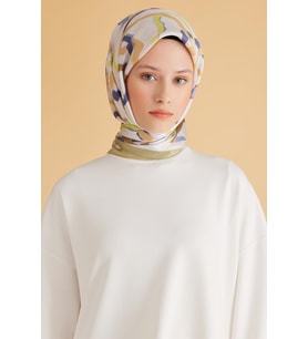 Belli Fresh Pure Eşarp 4-16 Yeşil Karışık Desen 49971