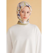 Belli Fresh Pure Eşarp 4-16 Yeşil Karışık Desen 49971