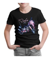 Lady Gaga - Motorcycle Siyah Çocuk Tshirt