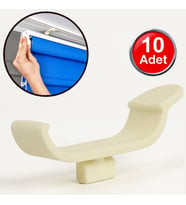 AletÇantam Stor Perde Korniş Montaj Aparatı (10'lu Paket) Plastik 3.5 cm Küçük