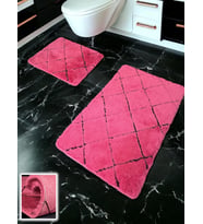 Savera Fuşya 2li Banyo Paspası (60x100 50x60 cm)