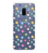 PrintiFy Samsung Galaxy S9 Plus ile Uyumlu 1mm Slim Fit Water Color 6 Baskılı Şeffaf  Kılıf