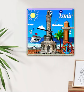 İzmir Tasarımlı Duvar Saati