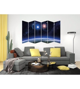 UZAY GALAKSİ GEZEGENLER SPACE MDF TABLO-0936 MODEL-B