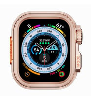 Apple Watch 7 45mm to Apple Watch Ultra 49mm Uyumlu Kasa Dönüştürücü Zore Watch Gard 33 (Rose Gold Altın)