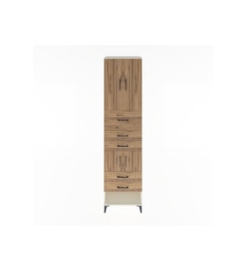 Hyperion Dolap 3 Raflı 5 Çekmeceli 4 Kapaklı 60x44x243 Aytaşı-Çam