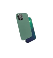 Apple iPhone 12 Pro Uyumlu Kılıf Zore Silk Silikon (Koyu Yeşil)