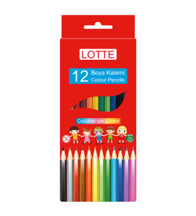 Lotte Kuru Boya Kalemi 12 Renk x 12 Set