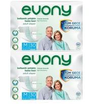 Evony  Premium Hasta Bezi Belbantlı Medium 30 lu 2 Adet