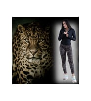 Leopar Desen Ekstra Yüksek Bel Toparlayıcı Spor Tayt