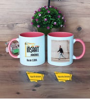 İnşaat Mühendisi Kupa Bardak Pembe Fotoğraflı Mühendisler Günü Hediyesi