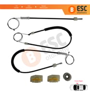 Seat Leon MK2 1P 1P1 2005-2012 5-Kapı HB 1P0837462A İçin Elektrikli Ön Sağ Kapı Cam Kriko Tamir Seti