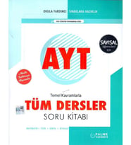 PALME AYT SAYISAL TÜM DERSLER SORU BANKASI