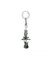 Yngwie J. Malmsteen Alevli Elektro Gitar Anahtarlık – Unisex - Metal Aksesuar