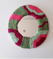 Mi-Knitting, Dekoratif ayna, Punch Nakışı Ayna, Hediyelik ayna, el yapımı ayna