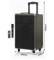 Hepu Hp-904 Partybox Bluetooth Hoparlör 12 Woofer 40W Güç 1 Kablosuz Mikrofon Kumanda