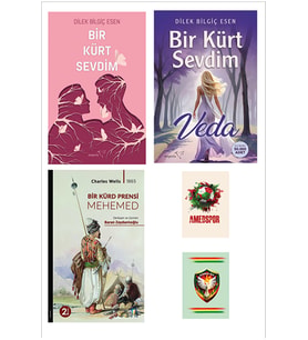 Bir Kürt Sevdim Seti - Dilek Bilgiç Esen - Bir Kürd Prensi Mehemed Romanı (2 NOT DEFTERLİ) (Renksiz)