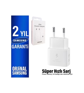 Samsung 25W Süper Hızlı Type-C Şarj Aleti EP-T2510N